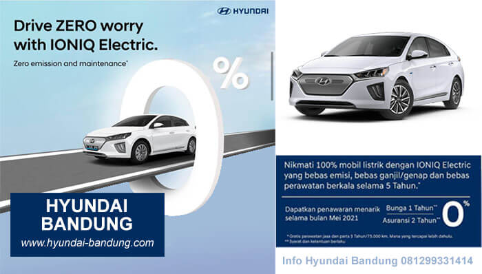 Promo Bunga 0% Hyundai Ioniq Bulan Mei 2021